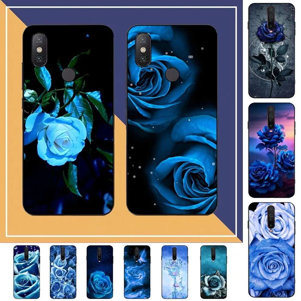 Custodia Per Telefono Rose Flower Blue Per Redmi Note 4X5 A 6 7 8 Pro T 9 Pro 9S 10 Pro 11 Pro 11S 11Epro Pocom3Pro