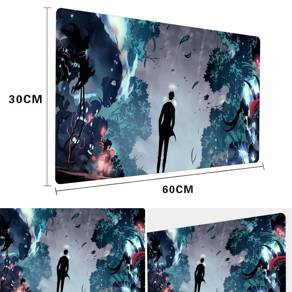 Grande Lockedge Gaming Mouse Pad Anmie Solo Nivelamento Mousepad Teclado de Computador Table Desk Mat - Imagem 5