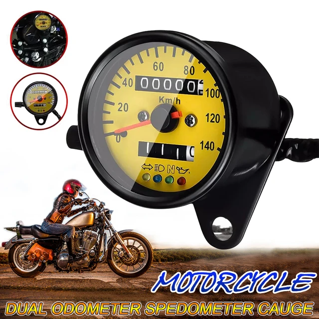 Compteur kilométrique de moto rétro-éclairage de compteur de