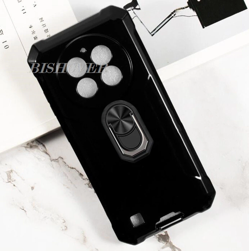 Durable TPU Silicone Phone Case with Back Ring Holder Bracket in Elegant Design