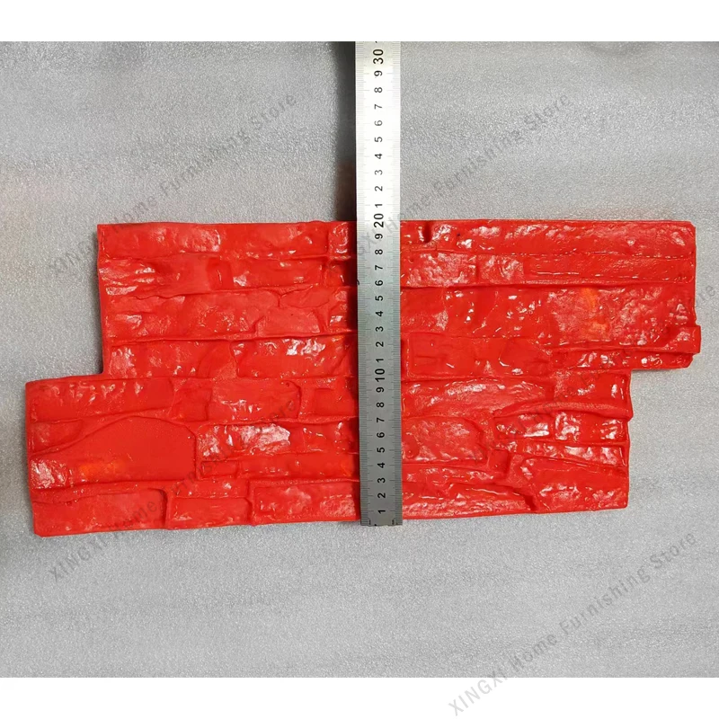 Polyurethane Molds For Concrete Garden House Decor Texture Wall Floors Mold Cement Plaster Stamps Model 45x20cm concrete mold maker