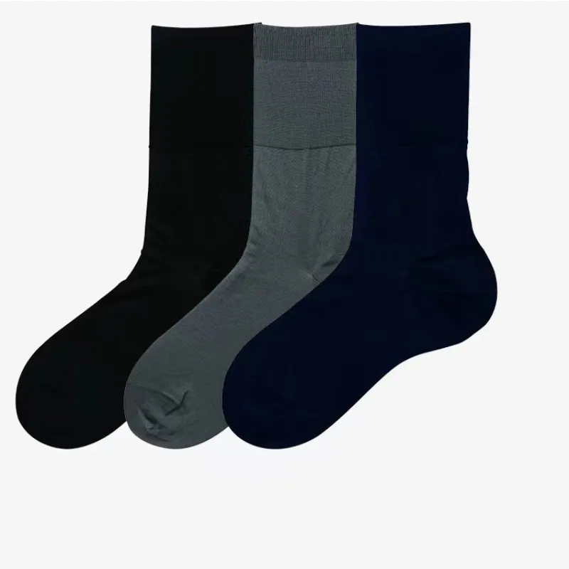 HighQualityBreathableMercerizedCottonMensSuitSocksfor