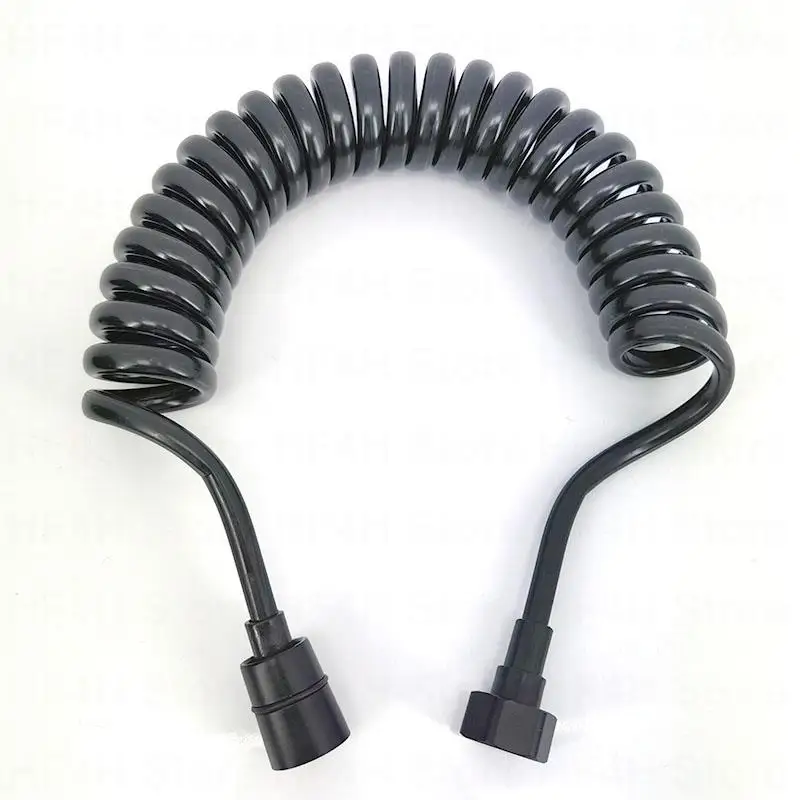 Shower Hose Plumbing Hose Plumbing Supply Hose Bidet Accessories Black Soft Flexible Long Spring Shower Head Telephone Hose Tube Toilet Bidet Shattaff Sprayer Bathroom Accessories 1.5m 2m 3m