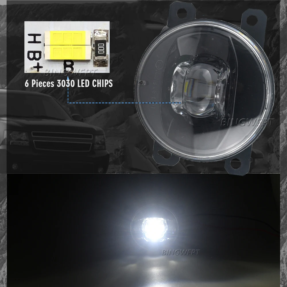 2X LED الضباب الخفيف DRL ل ايسوزو D-Max D MAX Dmax كابينة 2020.12 2021 2022 LED مصباح الضباب قطع خط عدسة أضواء النهار الجري