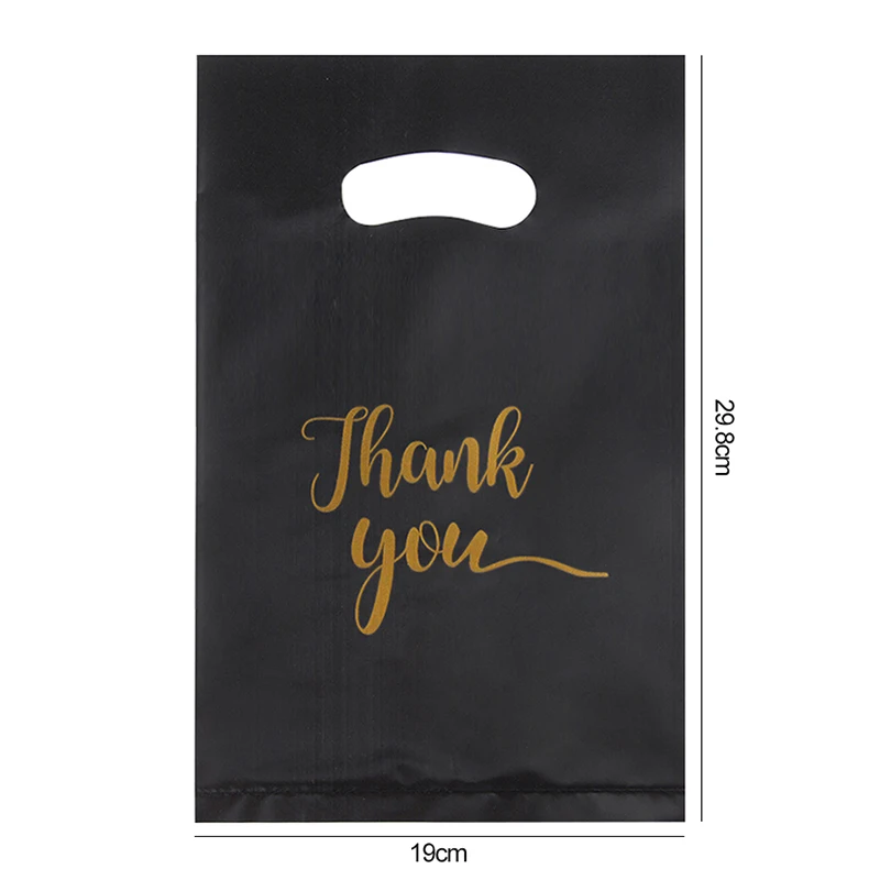 thumbnail image 1 of 50/100 piezas de bolsas de regalo de agradecimiento, bolsas de plástico para envolver galletas y dulces de boda, regalos para fiestas de cumpleaños para invitados, suministros para pequeñas empresas, 1 of 5