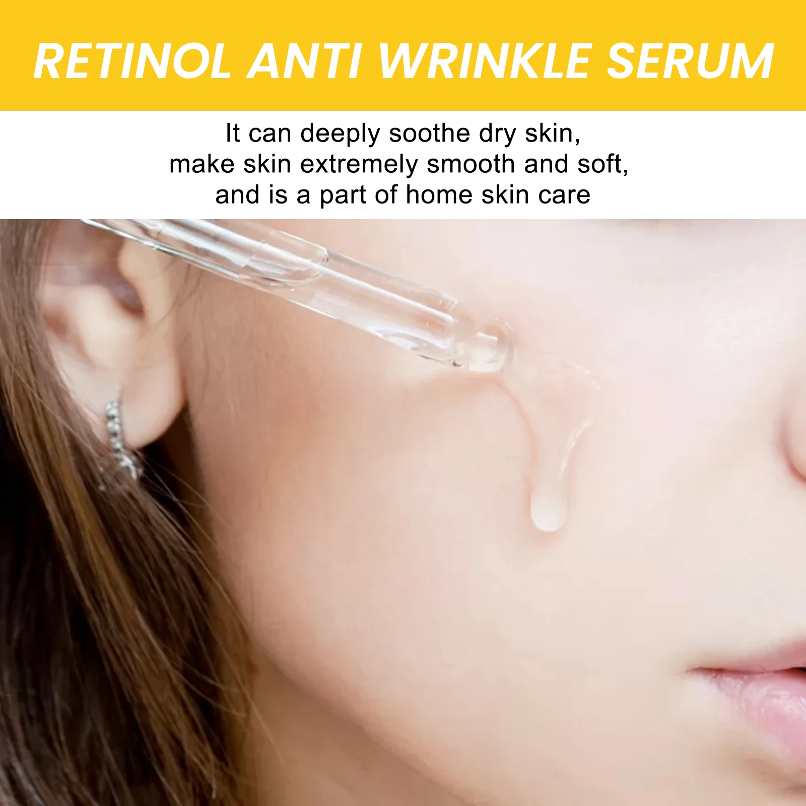 Retinol Anti-Wrinkle Serum Anti Aging Face Lifting Firming Fade Fine Lines Moisturizing Skin Care Hyaluronic Acid Facial Serum 4