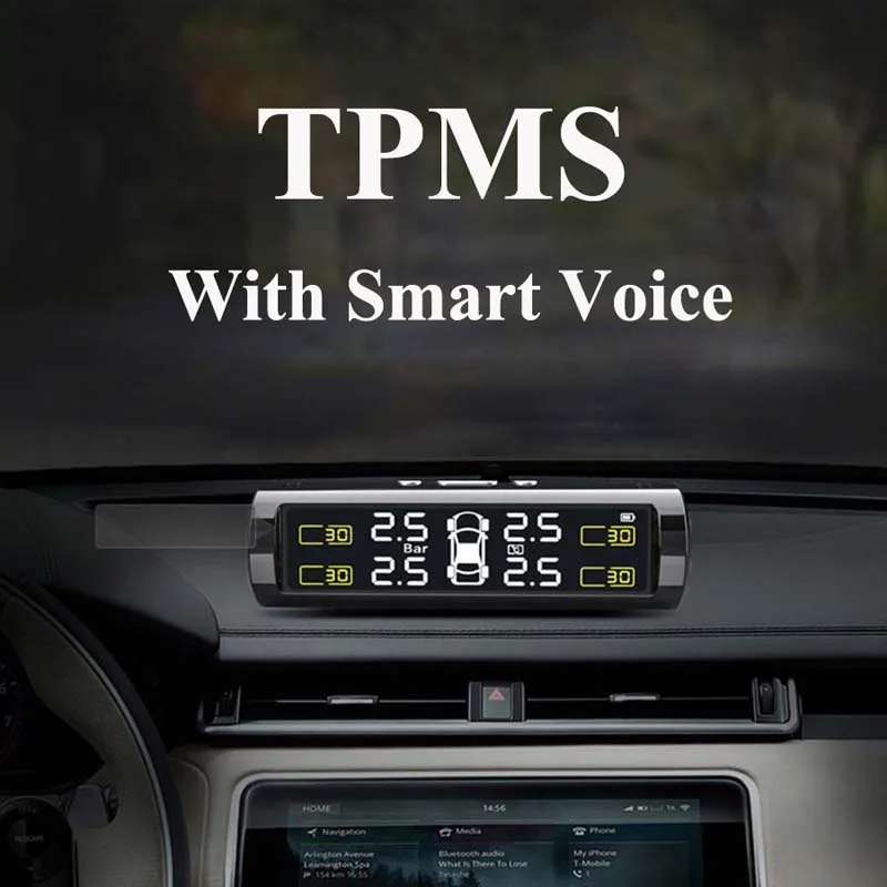 TPMS Car Tire Pressure Motorcycle Sensor Parking Air Vehicle Alarms Android Sensors Kit Monitoring System For Car