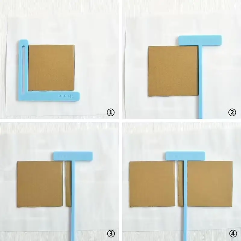 Set di 6 Strumenti Multifunzione per Scrapbooking, Kit per Realizzazione Copertine di Diari e Album, Posizionamento per Rilegatura, Materiale Scolastico - immagine 4