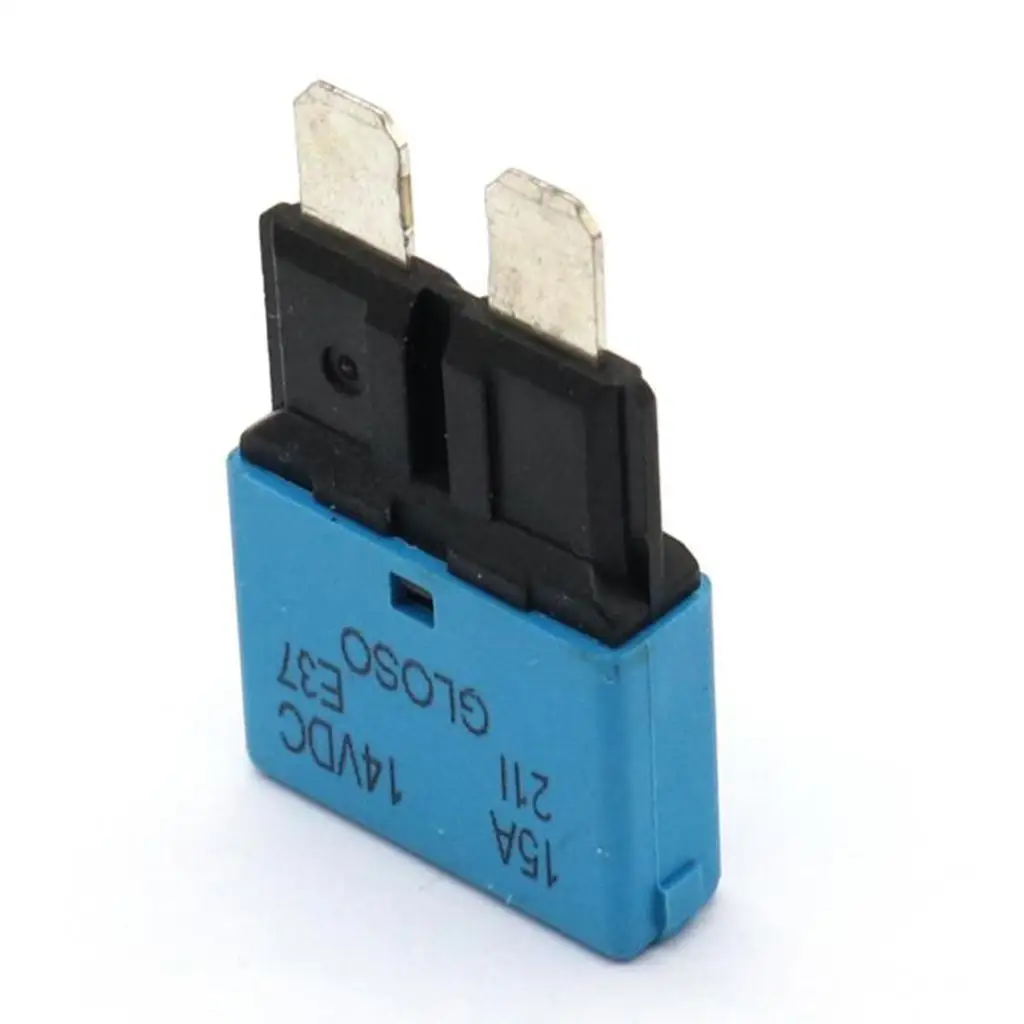 Car Circuit Breaker Fuse Auto Resettable Fuse Blade Circuit Breaker 15A 12-24V For Boat Marine Truck RV Yacht Trailer Truck