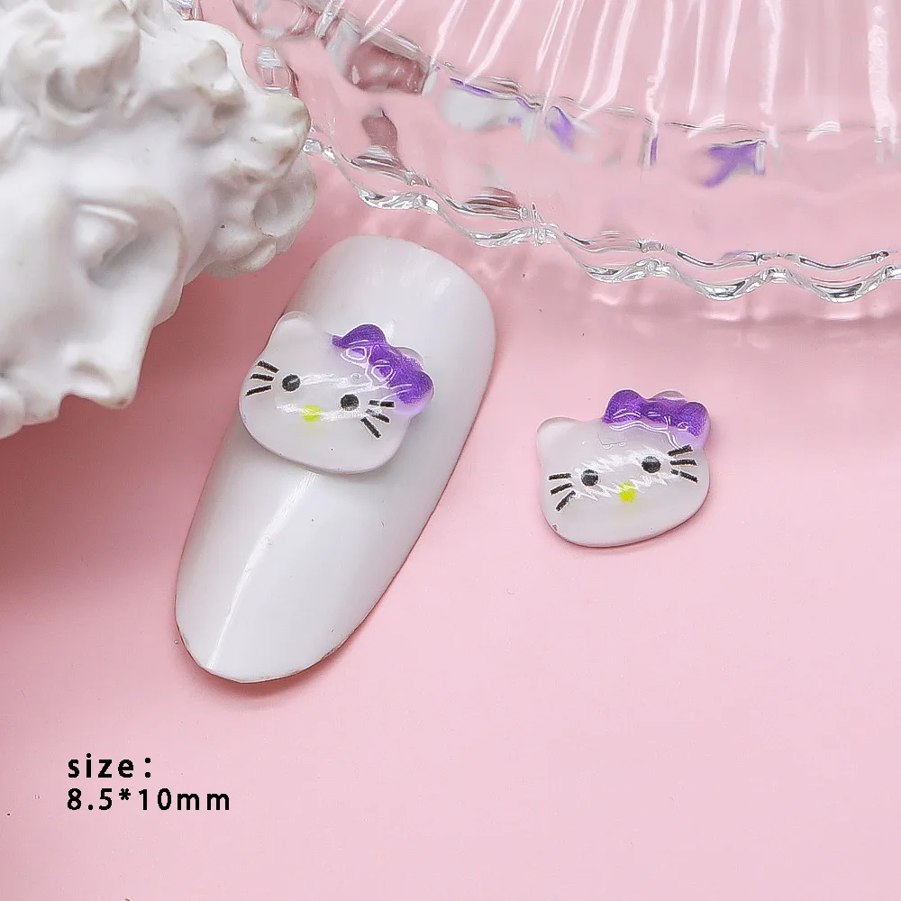 70/50 Pz Anime Sanrioed Punte Del Chiodo Pendenti e Ciondoli Kawaii Kuromi Hello  Kitty Cinnamoroll Manicure Unghie Artistiche Strass Decor Y2K - AliExpress, image size:1000x1000