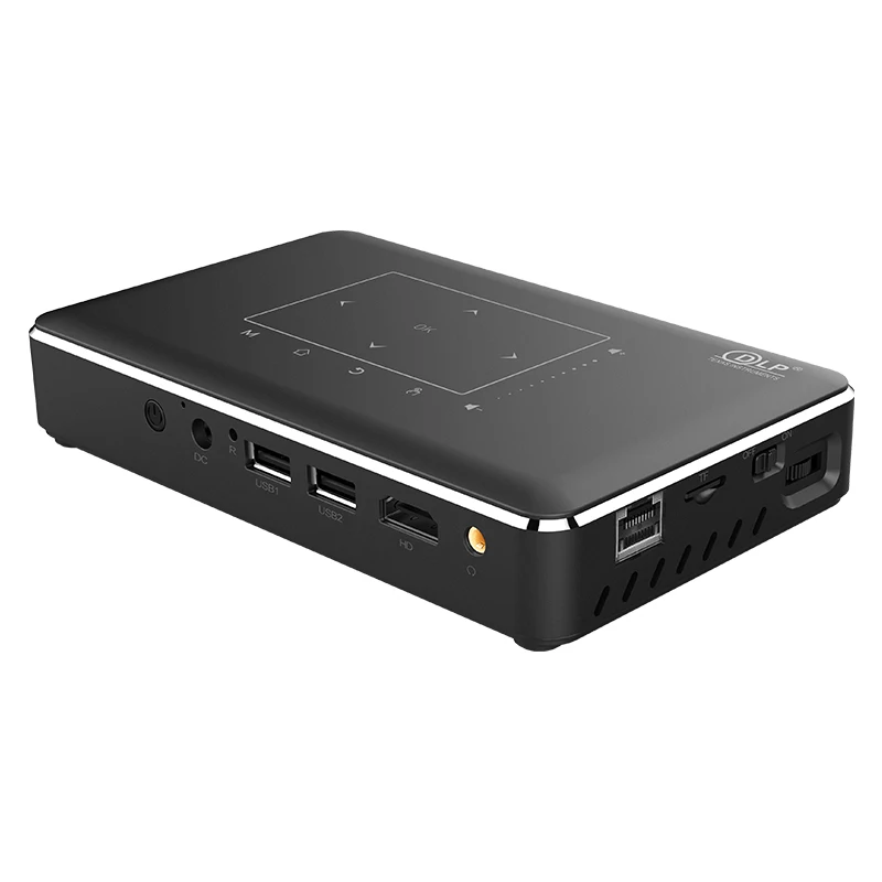 

P10-II 2G 16G 4K 3D 1080P DLP MINI projector 150 Lumen FHD projector android 9 portable smart projector