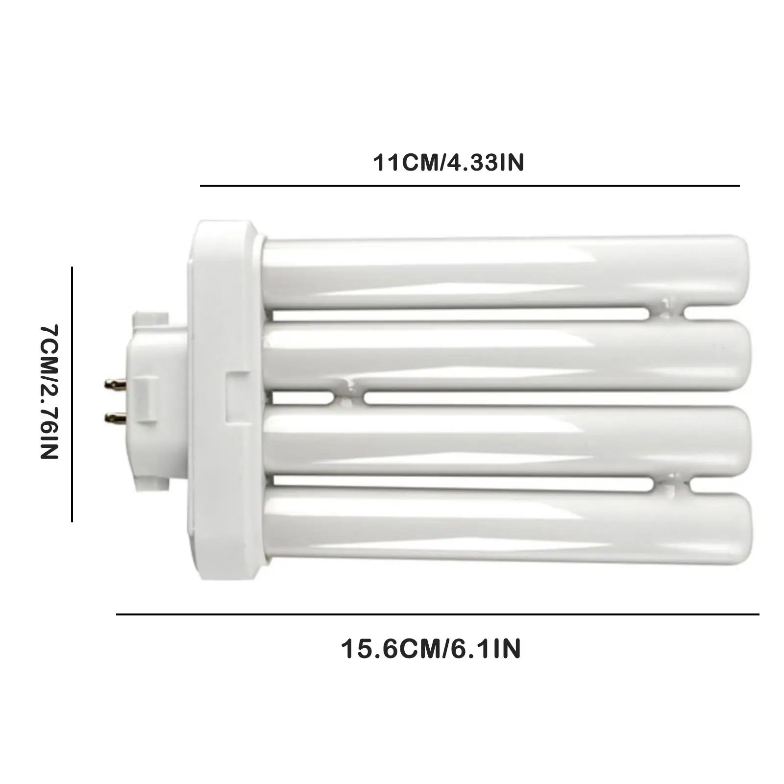 FML 27W 6500K 2H 110v Lamp 4pin Daylight Light Bulb Super Bright Square Daylight Lamp Practical Indoor Fluorescent fluorescent light tubes