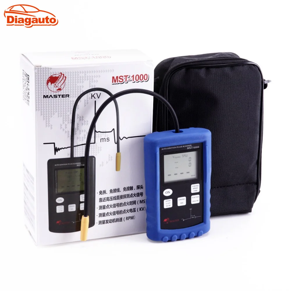 MST-1000 Automobile Ignition Coil Test Tool with Spark KVOLT Calibration Function Ignition Spark Tester car coil tester