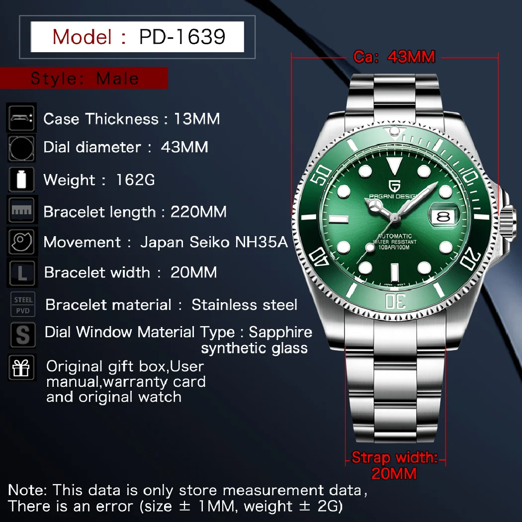 Рисунок 5 - Часы наручные PAGANI Мужские механические