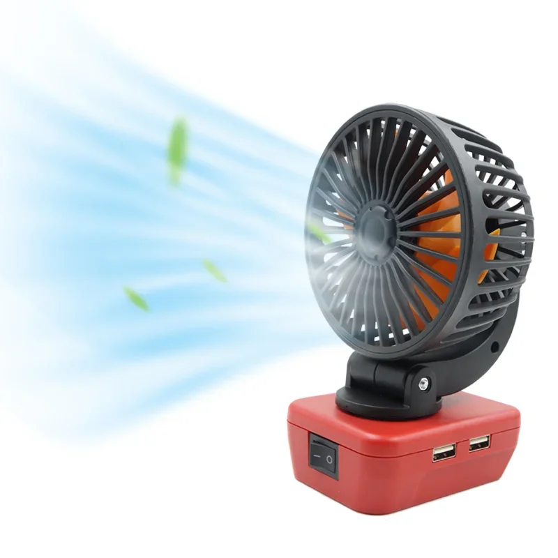 Portable Lithium Electric Table Fan USB Mobile Phone Fast Charger