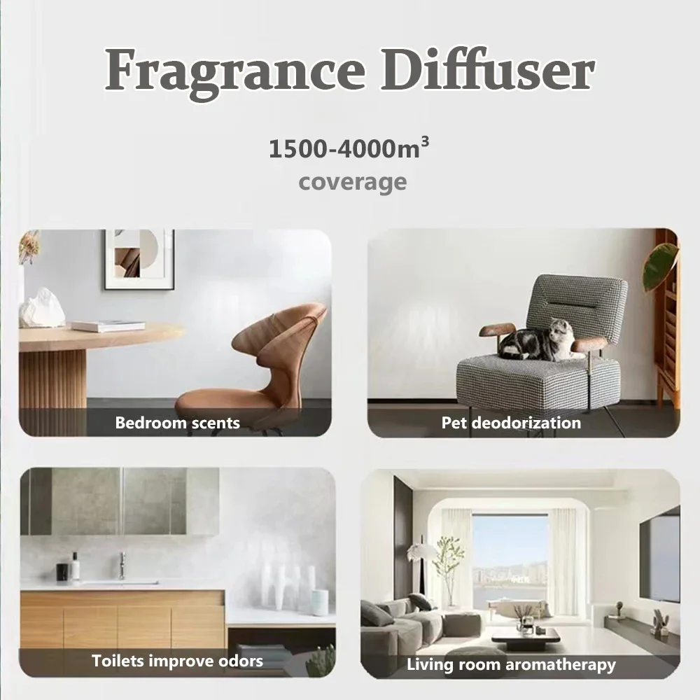 NAMSTE 4000m³ HVAC System Aroma Diffuser Smart APP Control Waterless Essential Oil Diffusers Home Air Freshener Perfume diffuser 6