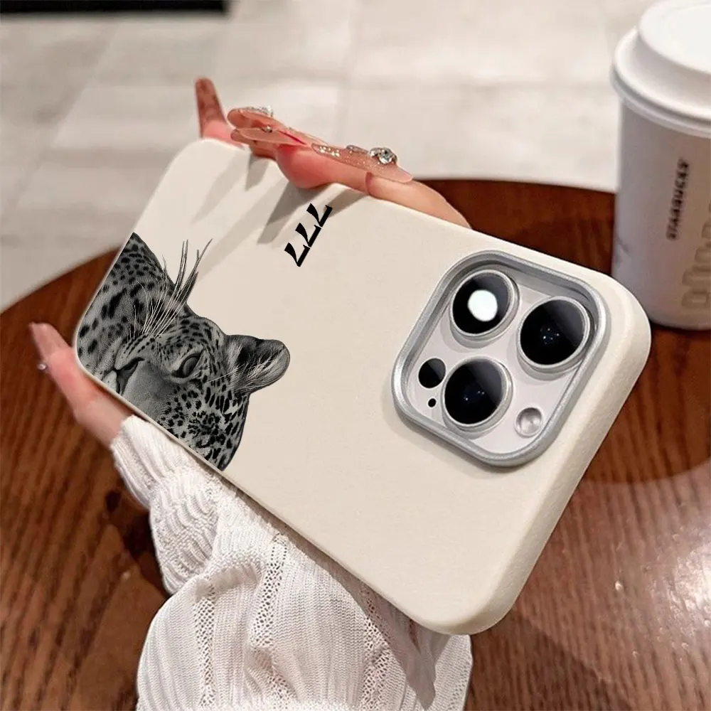 Cool Black Leopard Pattern Shockproof Soft Phone Case