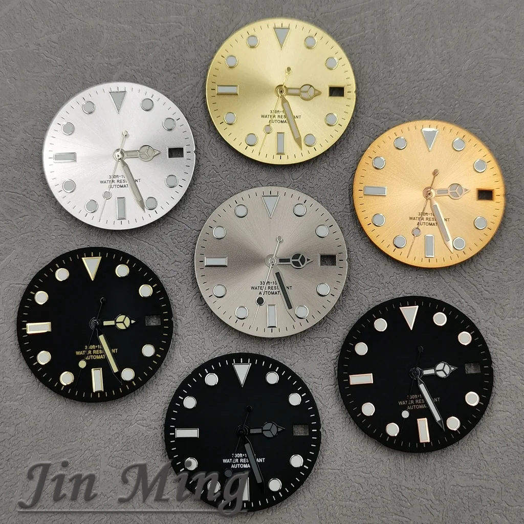 Luxury Multicolor Luminous Date Window Dial – Silver, Gold, Black, Blue, Pink, Green