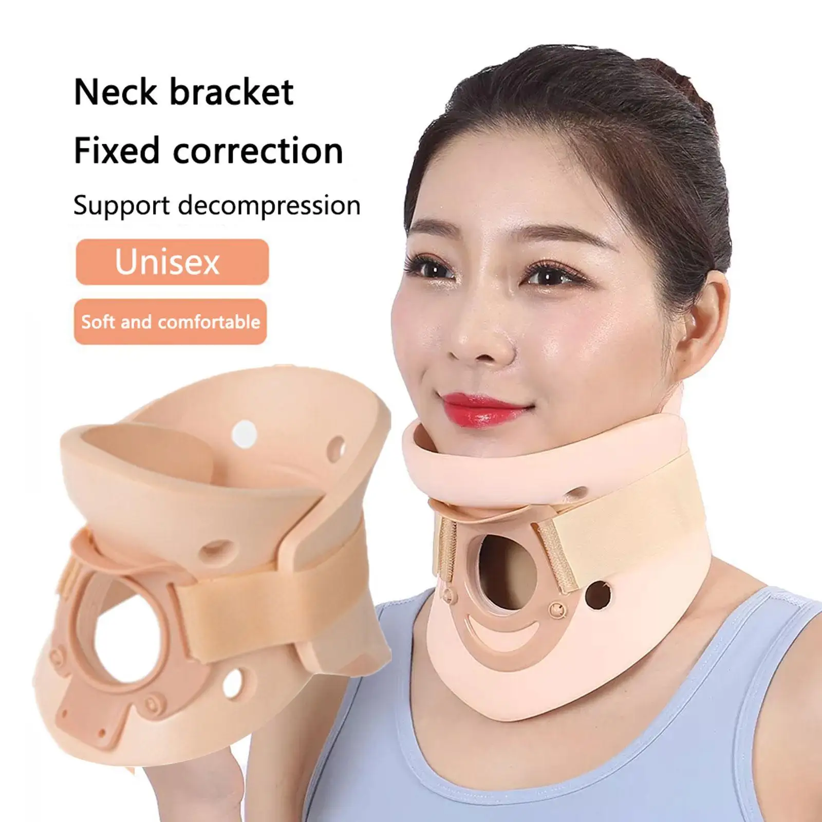 Adjustable Neck Brace Cervical Traction Spinal Protector Orthotics Neck Support