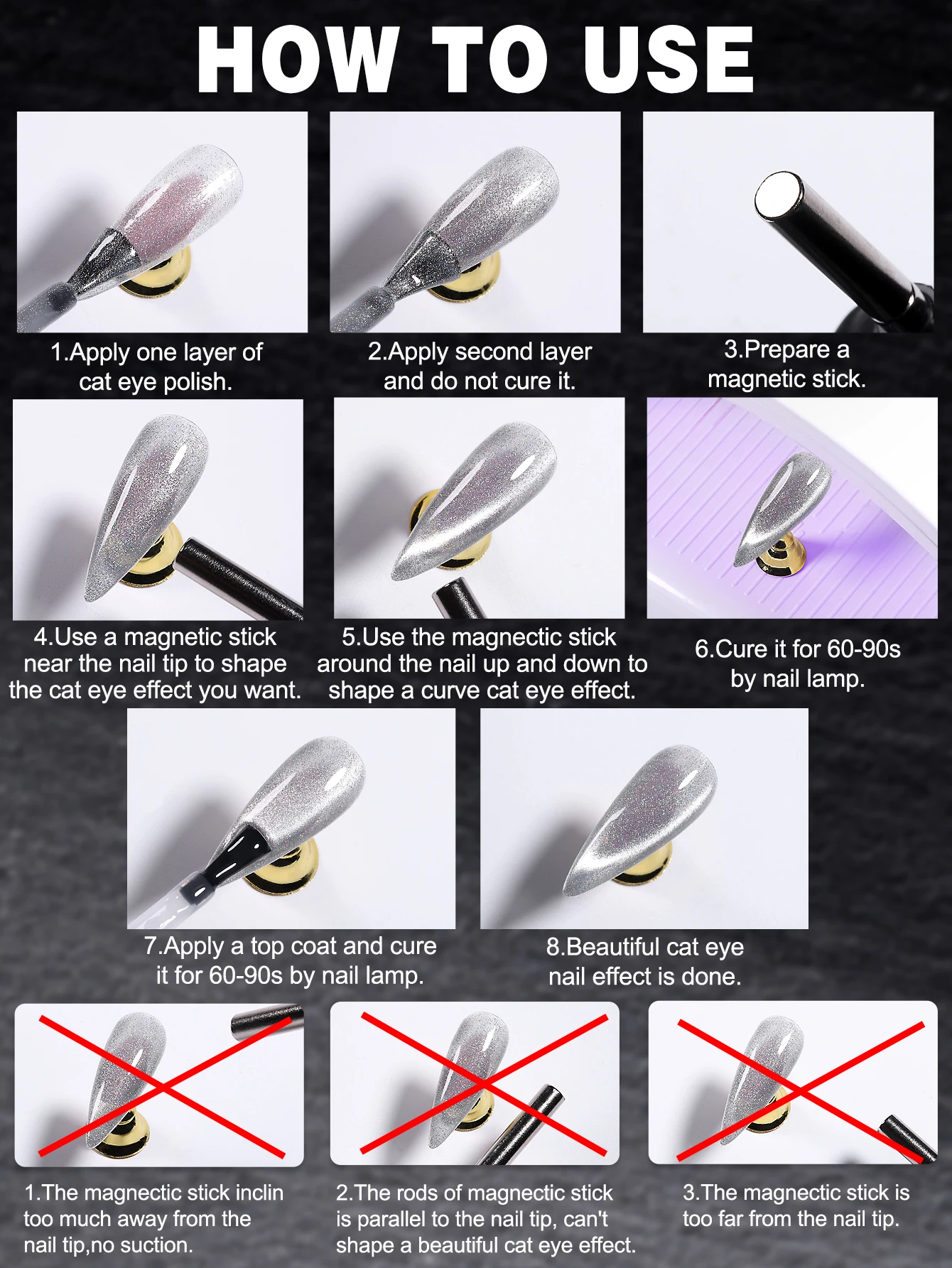 NEW YOKEFELLOW 5pcs 10ml Dreamland Magnetic Gel Nail Polish Set Semi Permanent Soak Off UV LED Manicure For Nail Art Gel Varnish 6