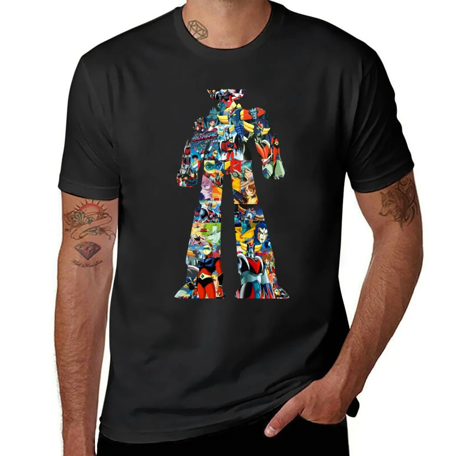

Grendizer T-Shirt funnys summer clothes blacks t shirts for men cotton