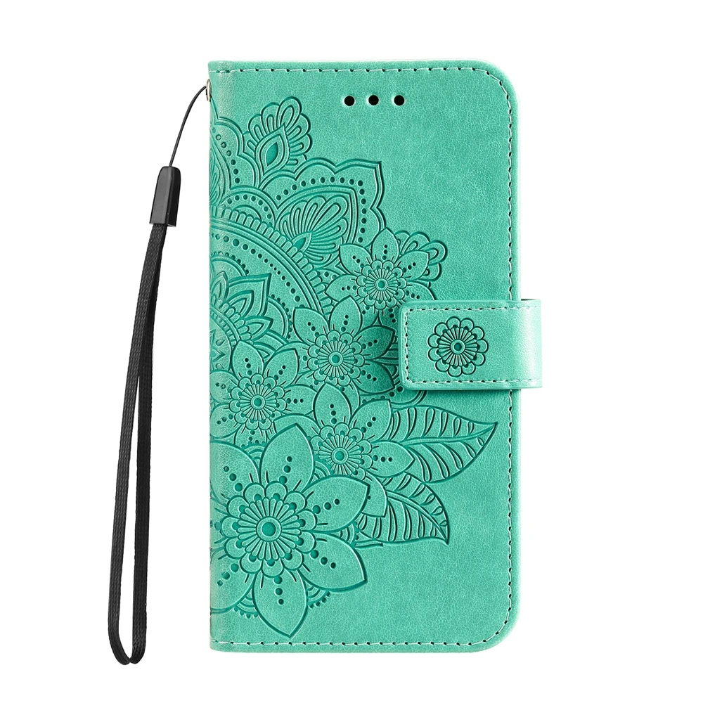 Sunflower Leather Wallet Phone Case - Flip Cover