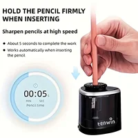 Electric Sharpener Assembly Desktop Automatic Pencil Sharpener Suitable To Pencils (6-8mm) for Students School Office Stationery 6