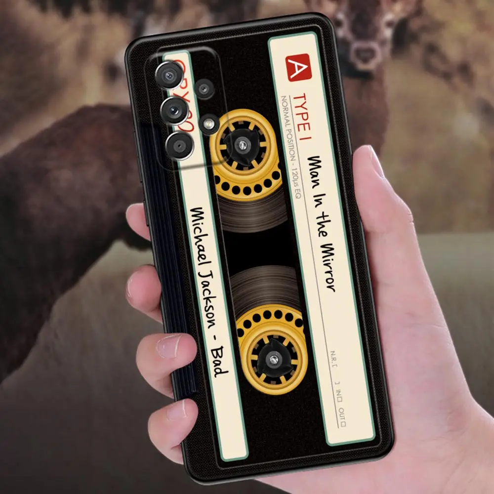 Retro Cassette Tape Design Camera Phone Case Cover