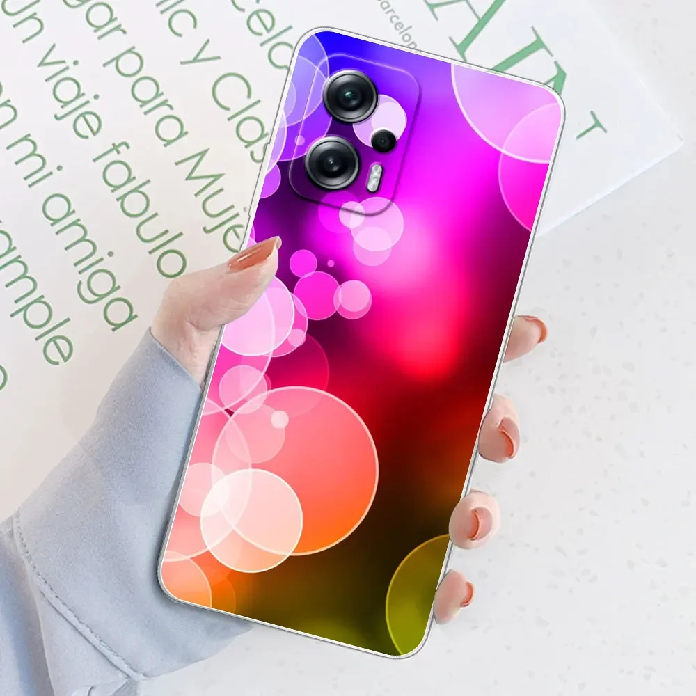 Clear Patterned Bumper TPU Silicone Case - Soft, Stylish Back Cover with Enhanced Protection
