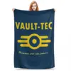 Fallout 4 Vault-Tec Logo Blankets Fleece Multi-function Sofa Throw Blankets For Couch Bedding Office Throws Bedspread Quilt 2