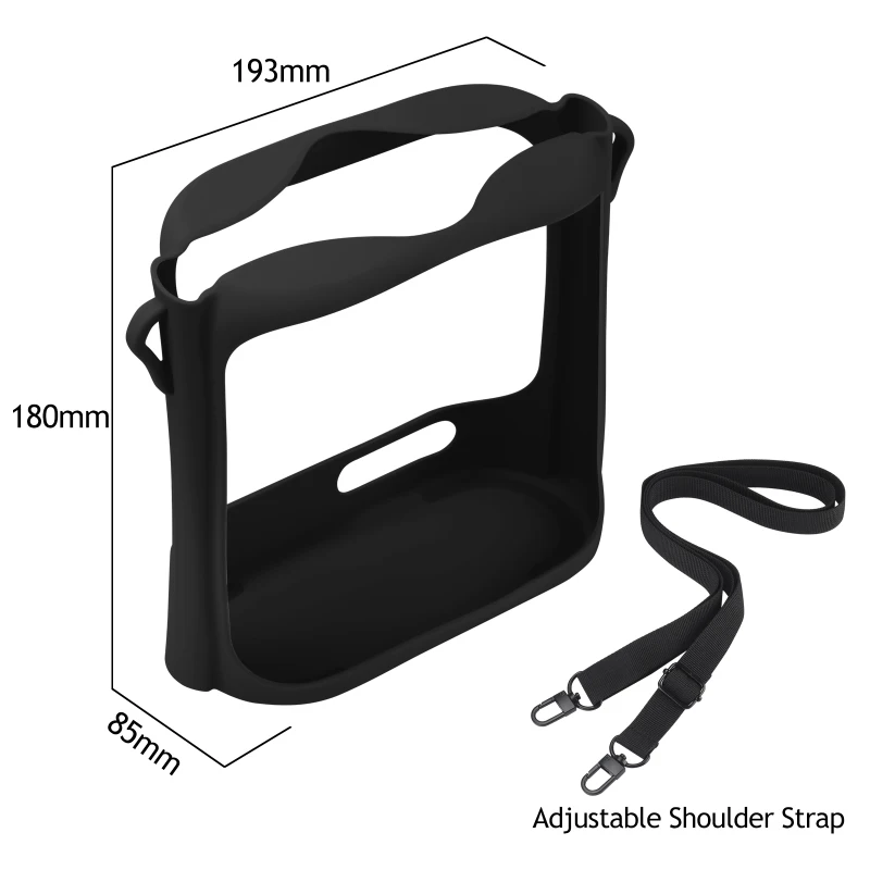 Custodia In Silicone Morbido Per Altoparlante Anker Soundcore Motion+ - Blu Scuro, Con Tracolla E Moschettone, Protezione Antiurto - 4