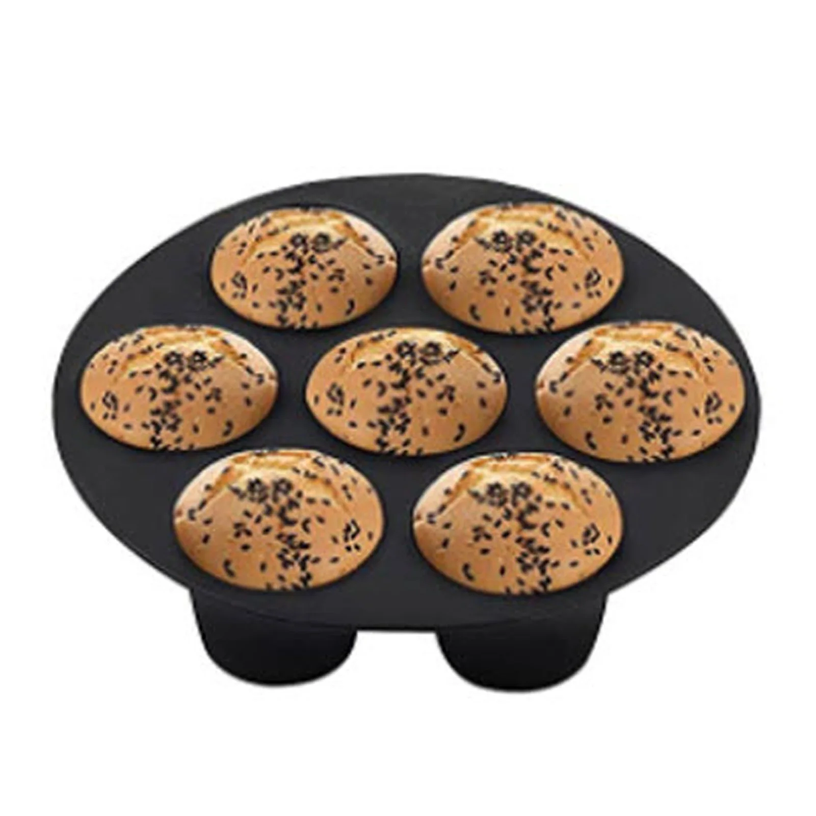 accessori per friggitrice ad aria calda Unyee Stampo per muffin in silicone 7 pirottini in silicone per cupcake – Stampo per muffin utensile da cucina 