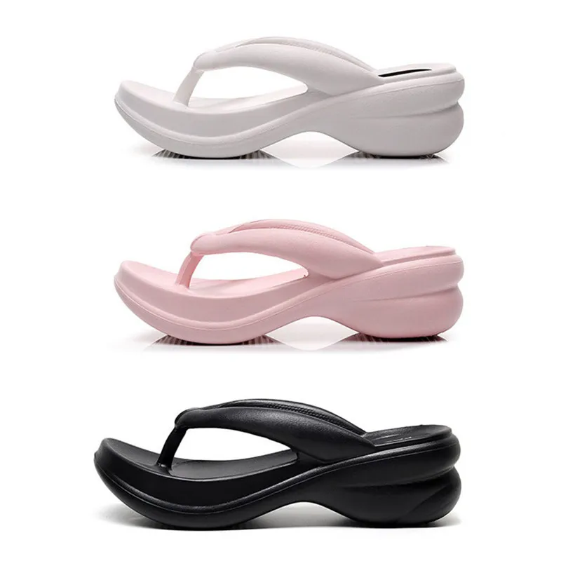 

Fashion EVA Thick Sole Women Slippers Platform Shoes Woman Flip Flops Summer Beach Slides Ladies Casual Wedge Slipper