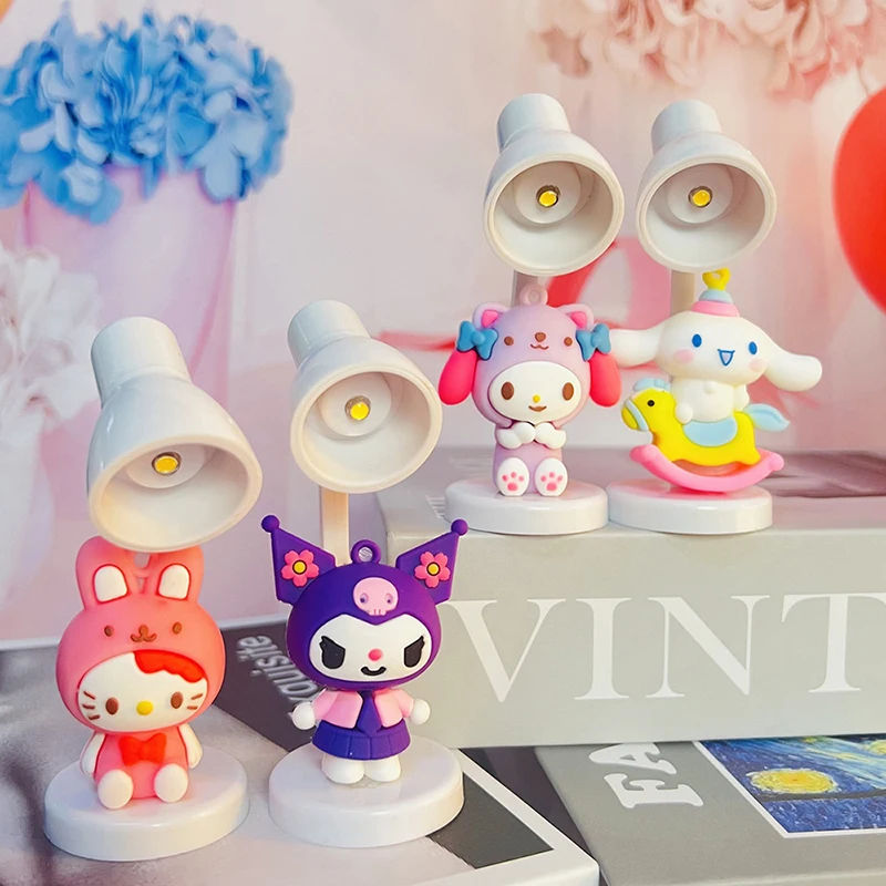 

Мультяшная маленькая настольная Настольная мини-лампа Sanrio Kuromi Melody полачко ночник настольная декоративная лампа для девочек подарок на день рождения сделай сам