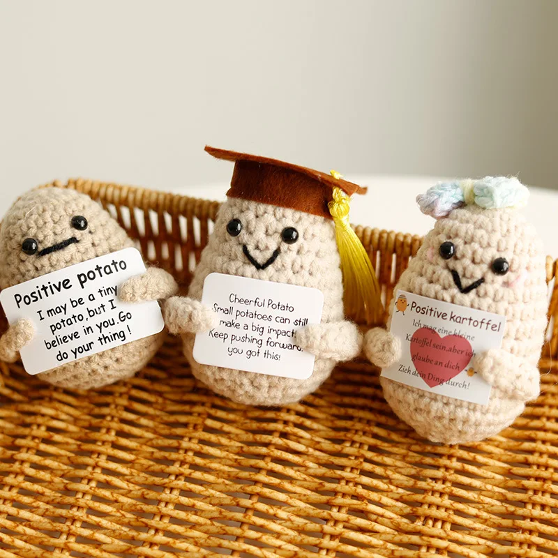 EJRUP Coppia Peluche Patata, Idee Regalo Sposi Originale e Romantica, Pocket Hug Potatoes Peluche, Pensiero per Anniversario Matrimonio o Natale Regali san valentino