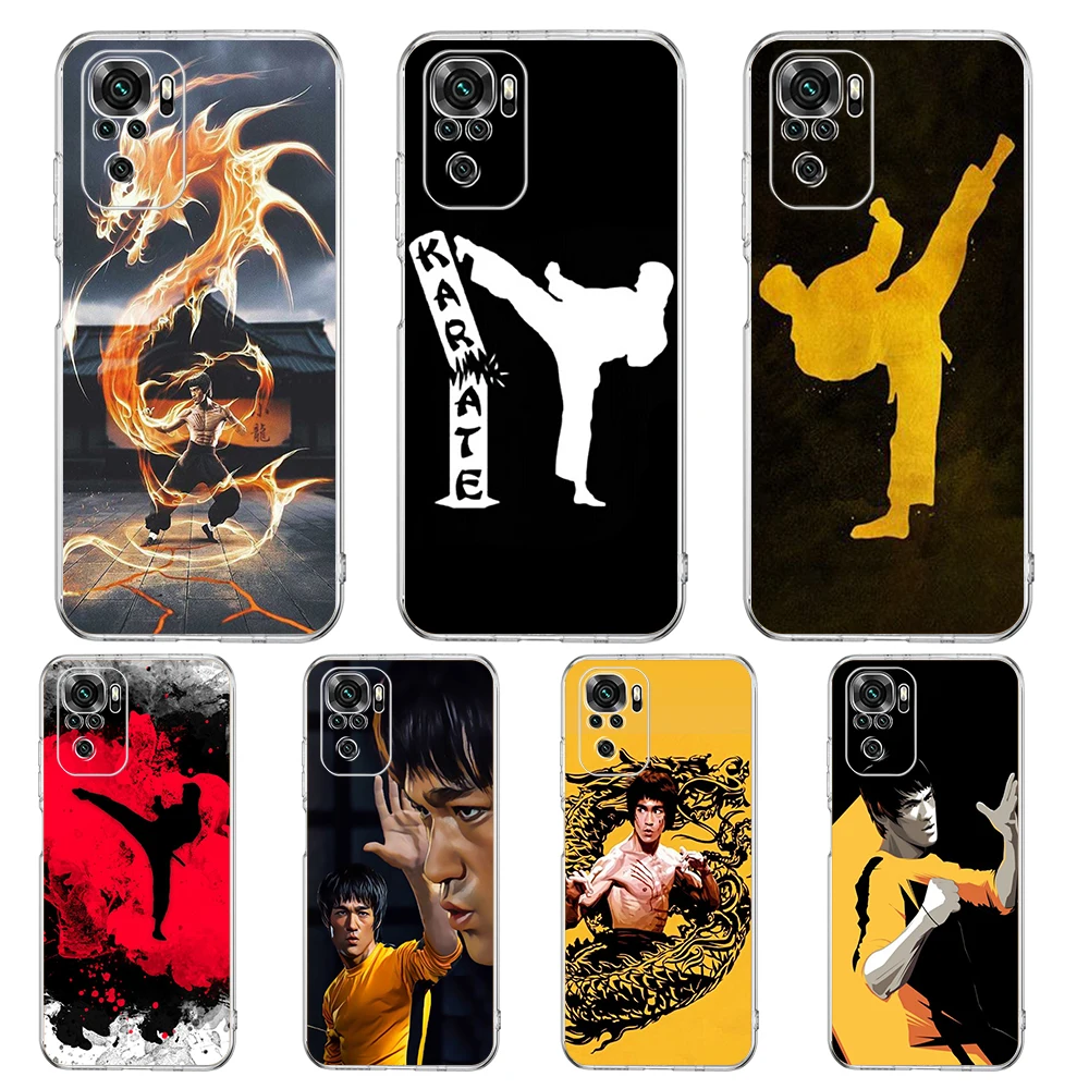 Transparent Silicone Kung Fu Taekwondo Karate Design Phone Case Cover