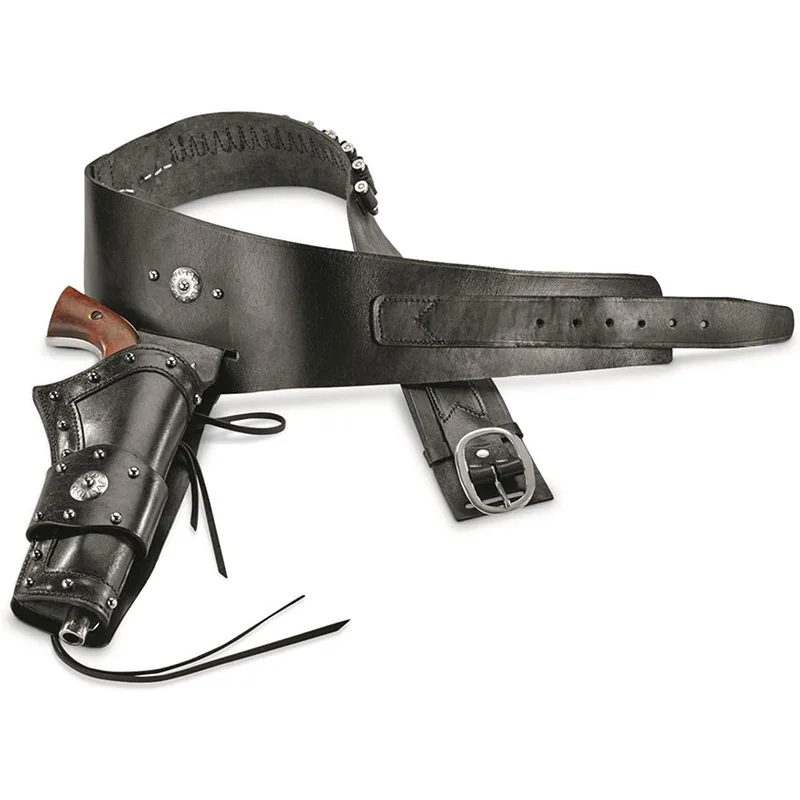 Medieval Revolver Holster Cowboy Cosplay Costume Fixture Belt Party Props