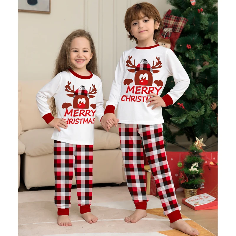 thumbnail image 5 of Conjunto de pijamas navideños familiares a juego 2025 Ropa navideña para padre, madre e hijos Pijamas Ropa de dormir para mamá e hija e hijo Conjuntos de look, 5 of 5