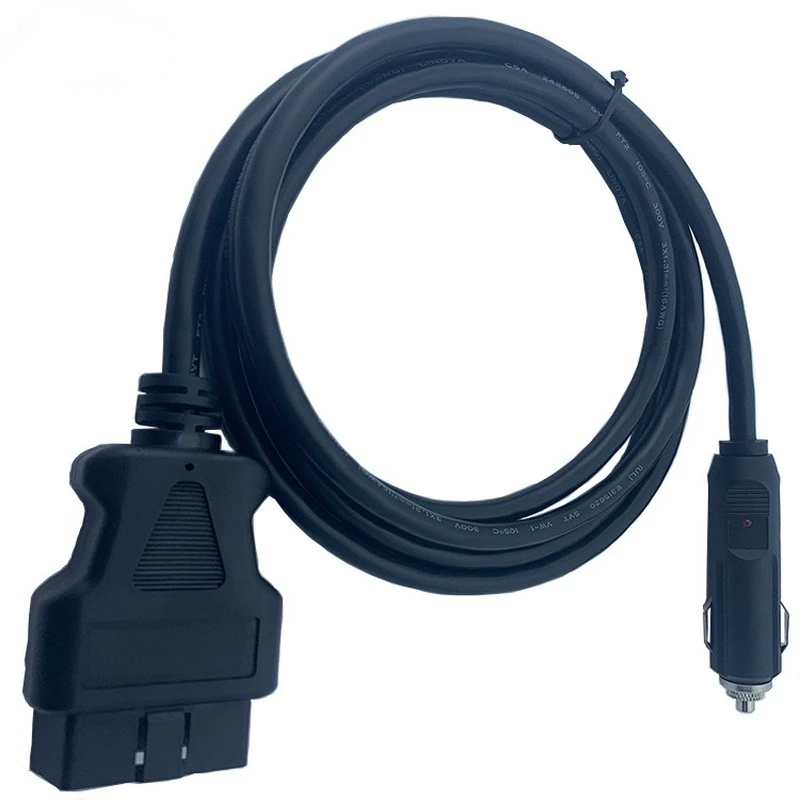 

Power Supply Cable 16Pin Female to Car Cigarette Lighter 12V DC Source OBD 2 Connector Adapter