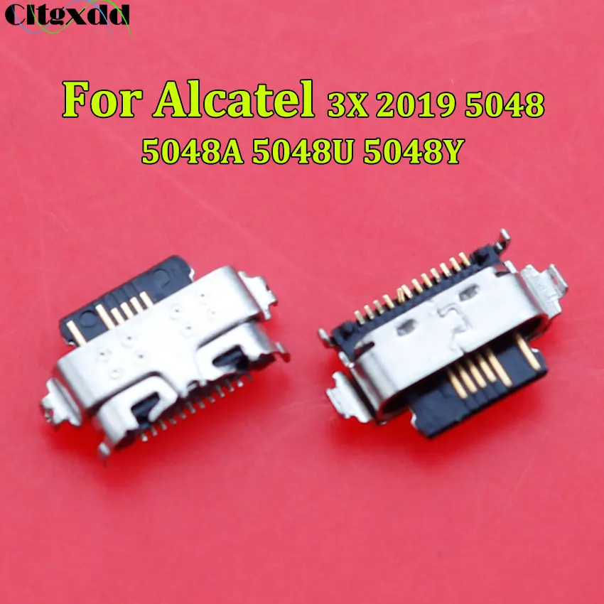 Cltgxdd 2/5/10/20pcs USB Typ-C-Buchse Ladedock anschluss für Alcatel 3x2019 5048 5048a 5048u 5048y Heckst ecker