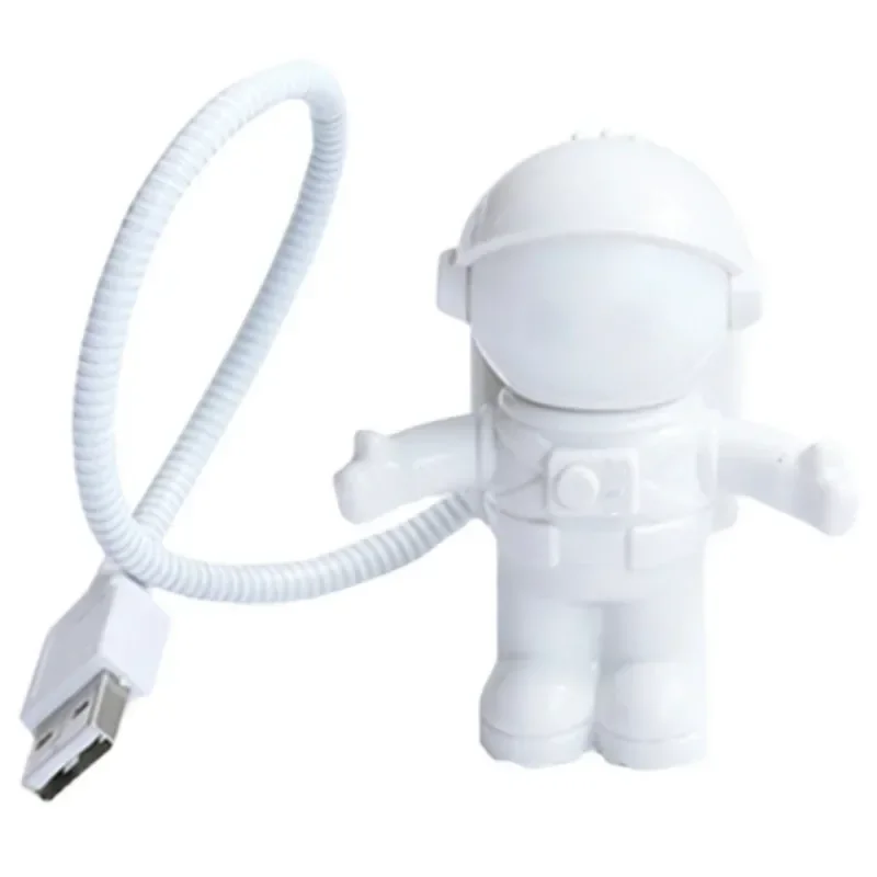 

White Astronaut Portable For Computer PC LED Light Room Decor Small Night Lamps USB Powered Mini Night Lights Reading Desk Lamp