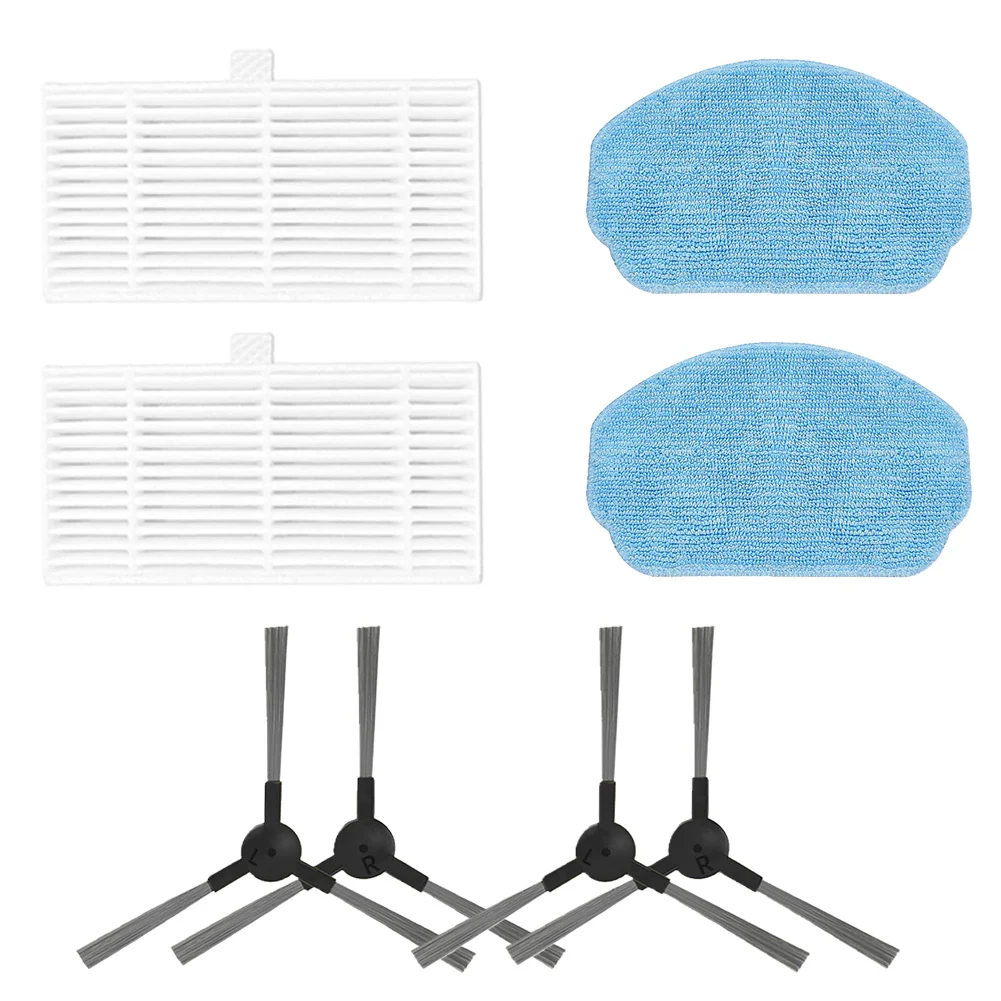 

Filters + Mop Pads + Side Brushes Replacement For MAMNV BR150/BR151,for ZCWA BR150/BR151,for ONSON BR150/BR151