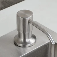 Soap Dispenser For Kitchen Sink Stainless Steel Refill from The Top Built in Design for Counter  with Liquid  LargeBottle 2