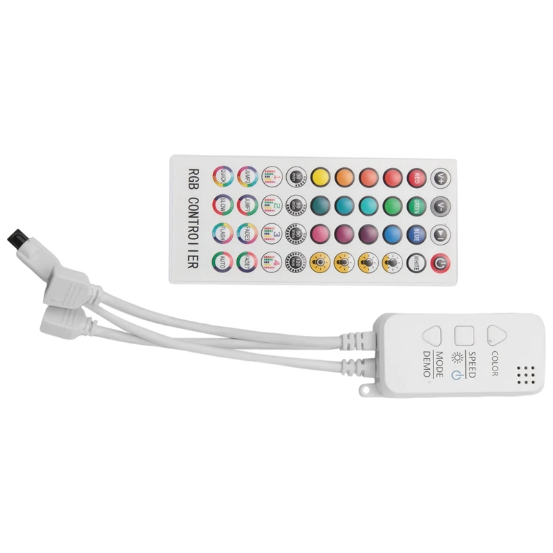 

Music Bluetooth Controller RGB Controller DC12V 40Key IR Remote Controller For 2835 5050 RGB LED Strip Lights