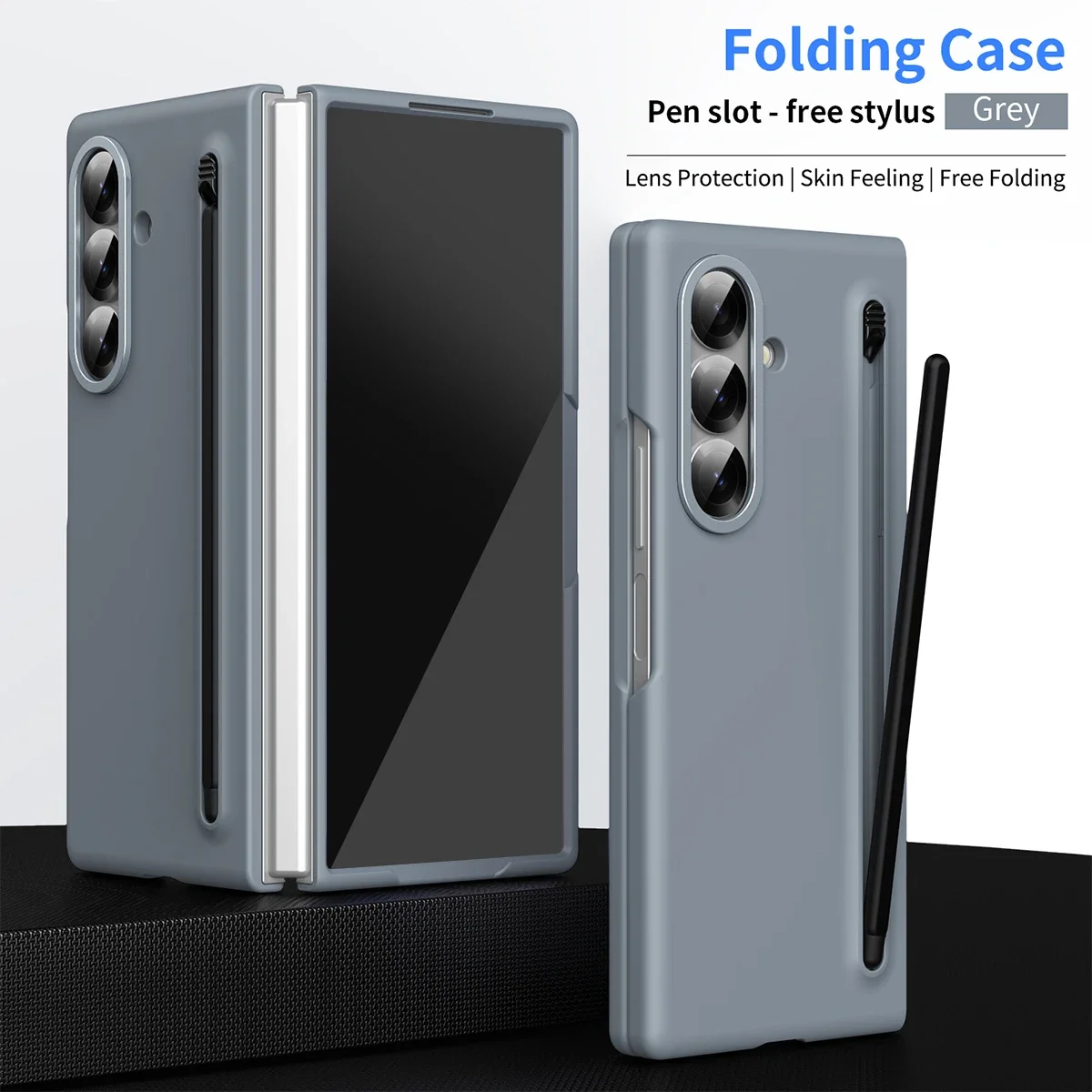 Color Skin Friendly Matte Elastic Case with Optional Pen and Tempered Film - Shockproof Hard Cover