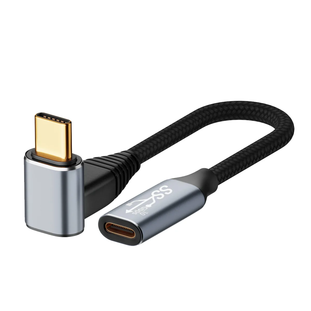 Gen2 Type-C 3.1 남성-여성 연장 케이블 5A 100W USB C 연장 데이터 라인 25/50/100/150/200/300cm