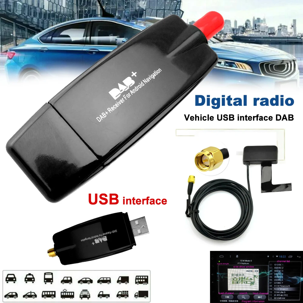 Dab/dab+ Radio Receiver Car Digital Antenna Adapter - Temu Czech Republic