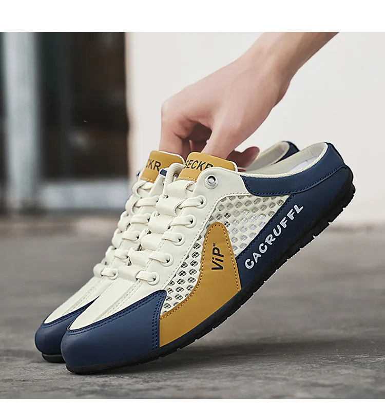 2025 New Men's Casual Slip-Ons - Durable, Comfortable, Breathable & Stylish Half-Slippers 4