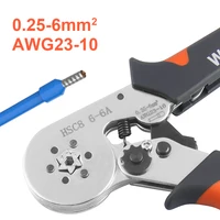 Pince à sertir pour cosses de raccordement HSC8 6-4/6-6 (0,25-10mm²/0,25-6mm²) – Outil de réparation de connexion de fils 3