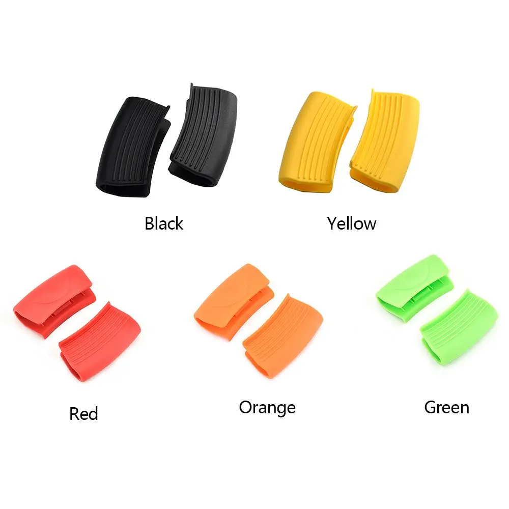2PCS Silicone Anti-Scald Pot Handle Cover Non-Slip Pot Ear Clip Sleeves for  Frying Cast Iron Skillet Pan Kitchen Tools